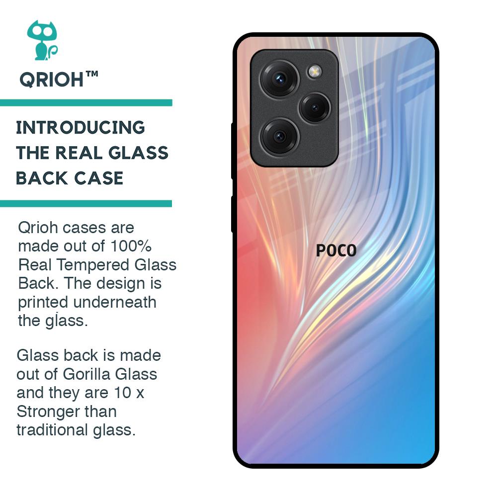 Mystic Aurora Glass Case for Poco X5 Pro 5G