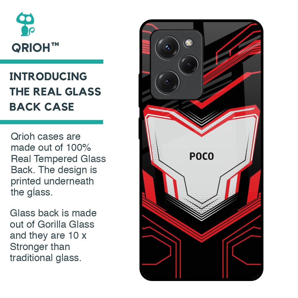 Quantum Suit Glass Case For Poco X5 Pro 5G