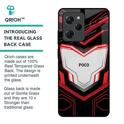 Quantum Suit Glass Case For Poco X5 Pro 5G