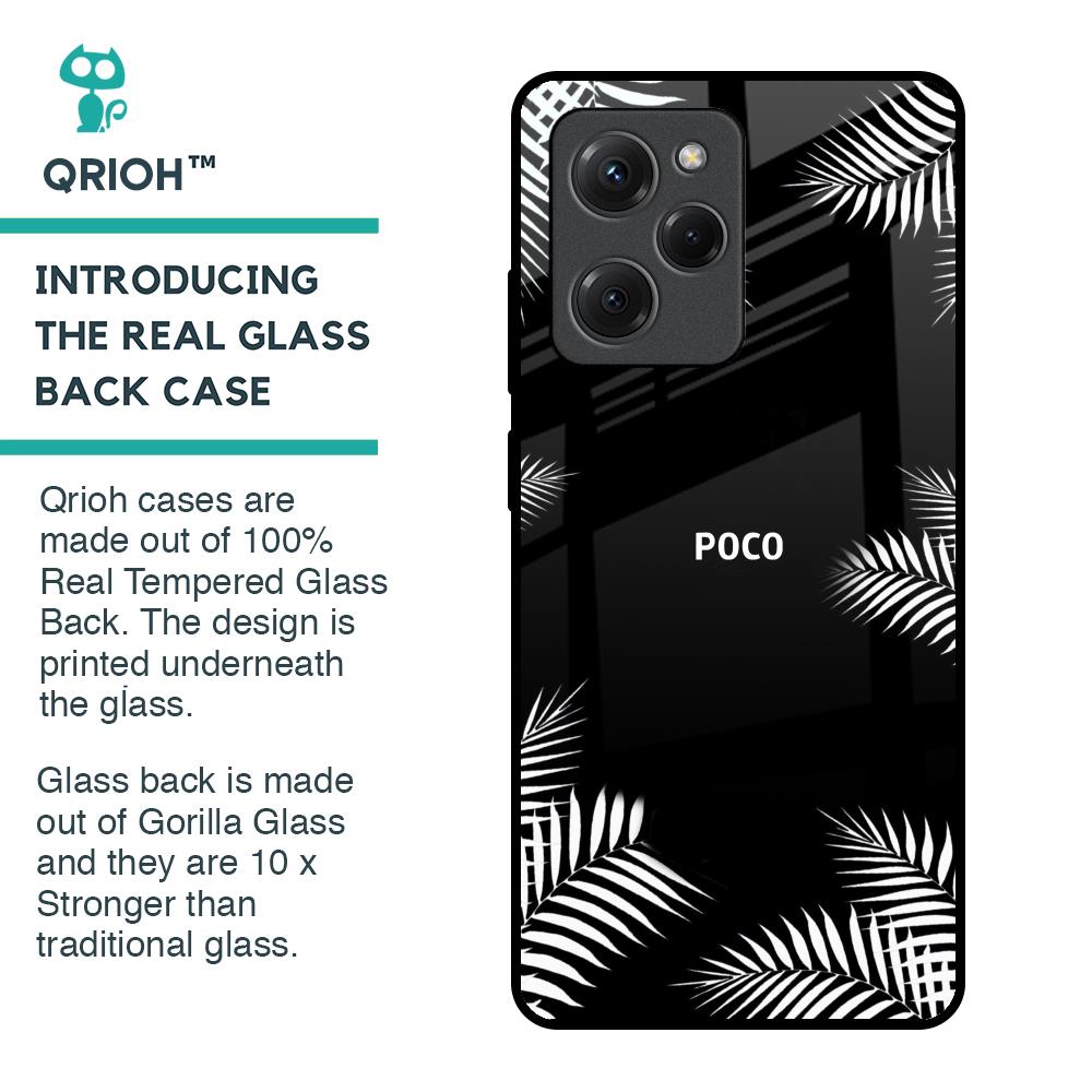 Zealand Fern Design Glass Case For Poco X5 Pro 5G