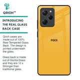 Fluorescent Yellow Glass case for Poco X5 Pro 5G