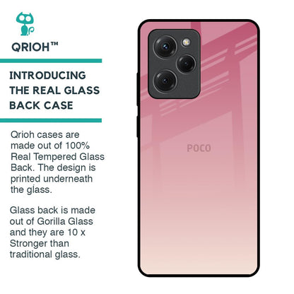 Blooming Pink Glass Case for Poco X5 Pro 5G