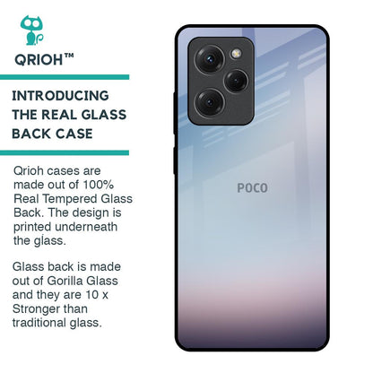 Light Sky Texture Glass Case for Poco X5 Pro 5G