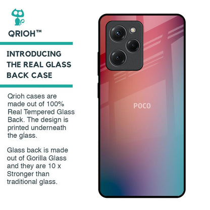 Dusty Multi Gradient Glass Case for Poco X5 Pro 5G