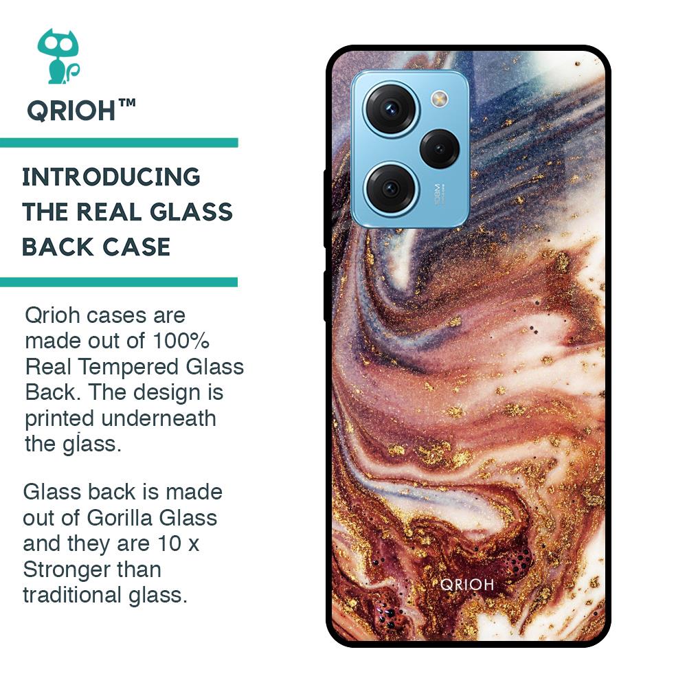 Exceptional Texture Glass Case for Poco X5 Pro 5G
