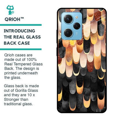 Bronze Abstract Glass Case for Poco X5 Pro 5G