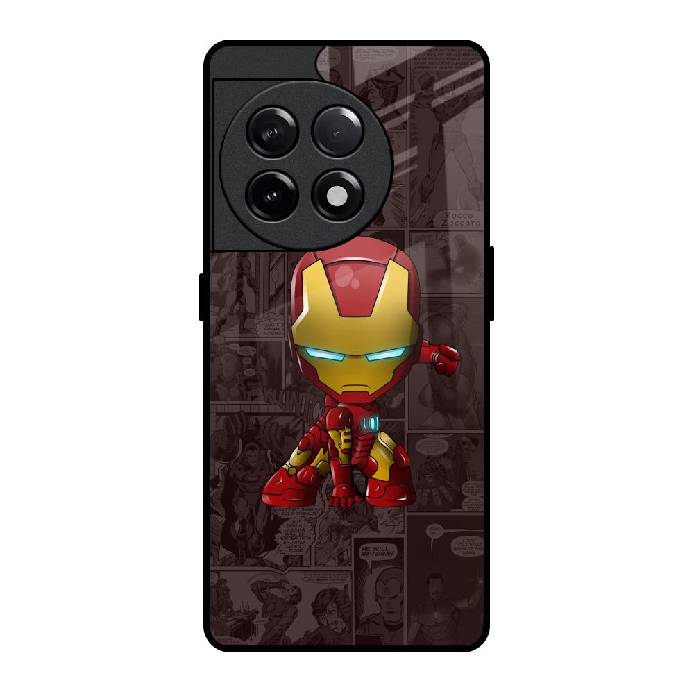 Angry Baby Super Hero OnePlus 11R 5G Glass Back Cover Online
