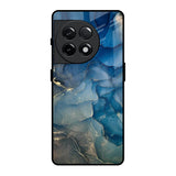Blue Cool Marble OnePlus 11R 5G Glass Back Cover Online
