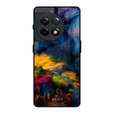 Multicolor Oil Painting OnePlus 11R 5G Glass Back Cover Online