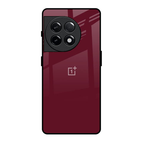Classic Burgundy OnePlus 11R 5G Glass Back Cover Online