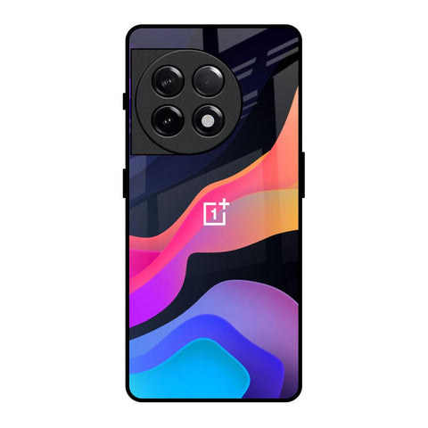 Colorful Fluid OnePlus 11R 5G Glass Back Cover Online