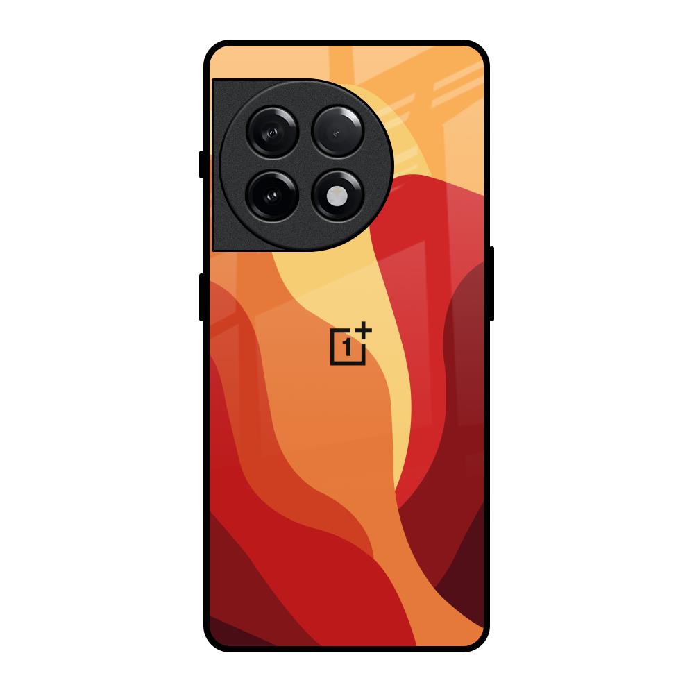 Magma Color Pattern OnePlus 11R 5G Glass Back Cover Online