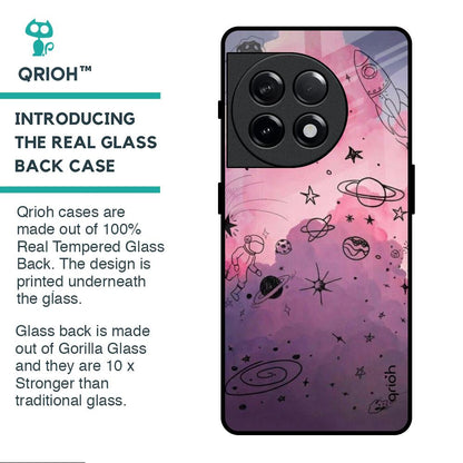 Space Doodles Glass Case for OnePlus 11R 5G