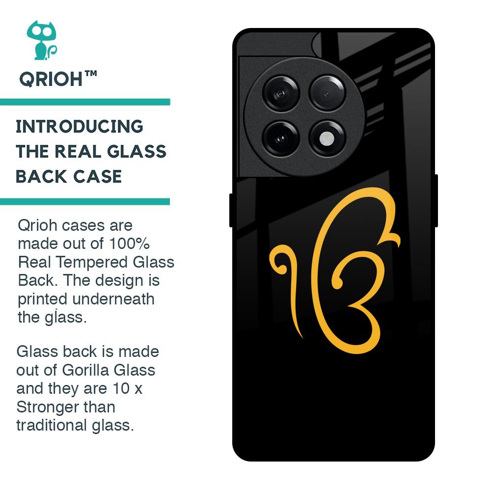 Luxury Fashion Initial Glass Case for OnePlus 11R 5G