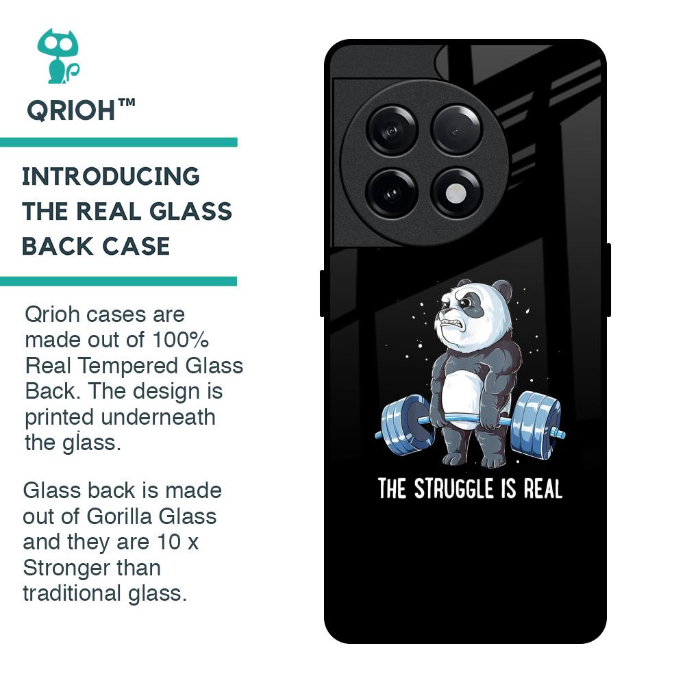 Real Struggle Glass Case for OnePlus 11R 5G