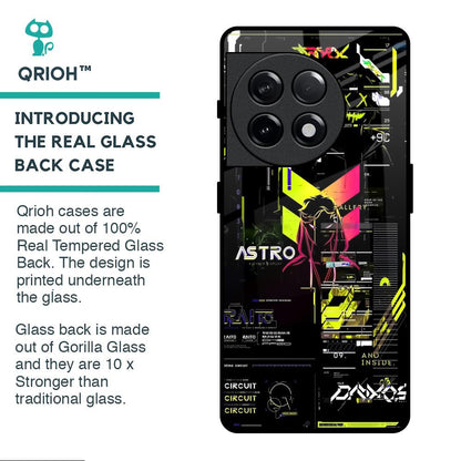 Astro Glitch Glass Case for OnePlus 11R 5G