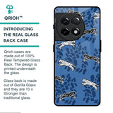 Blue Cheetah Glass Case for OnePlus 11R 5G