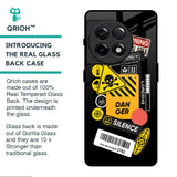 Danger Signs Glass Case for OnePlus 11R 5G