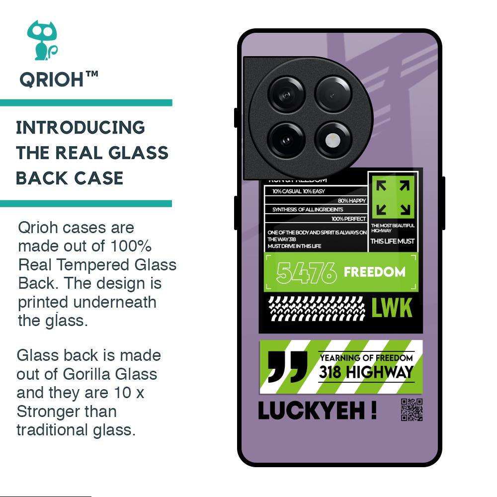 Run & Freedom Glass Case for OnePlus 11R 5G