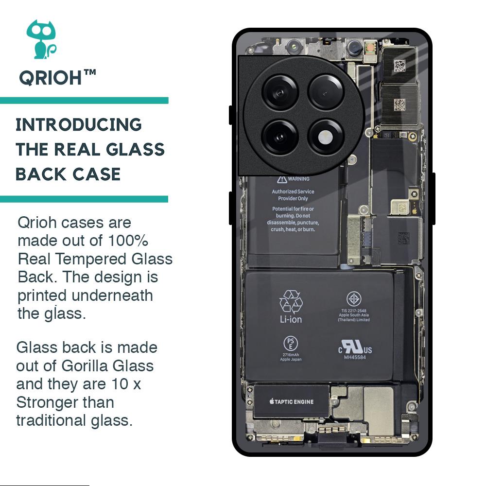 Skeleton Inside Glass Case for OnePlus 11R 5G