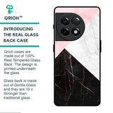 Marble Collage Art Glass Case For OnePlus 11R 5G