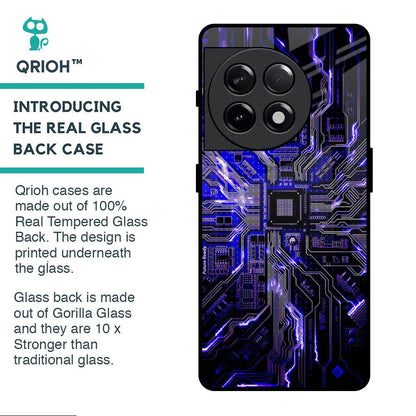 Techno Color Pattern Glass Case For OnePlus 11R 5G