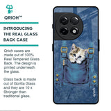 Kitty In Pocket Glass Case For OnePlus 11R 5G