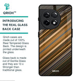 Diagonal Slash Pattern Glass Case for OnePlus 11R 5G