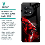 Red Angry Lion Glass Case for OnePlus 11R 5G