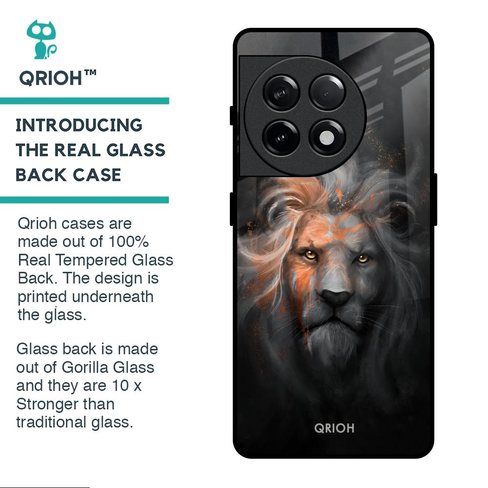 Devil Lion Glass Case for OnePlus 11R 5G