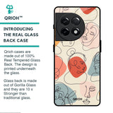 Abstract Faces Glass Case for OnePlus 11R 5G