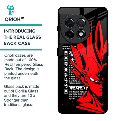 Red Vegeta Glass Case for OnePlus 11R 5G