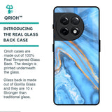 Vibrant Blue Marble Glass Case for OnePlus 11R 5G