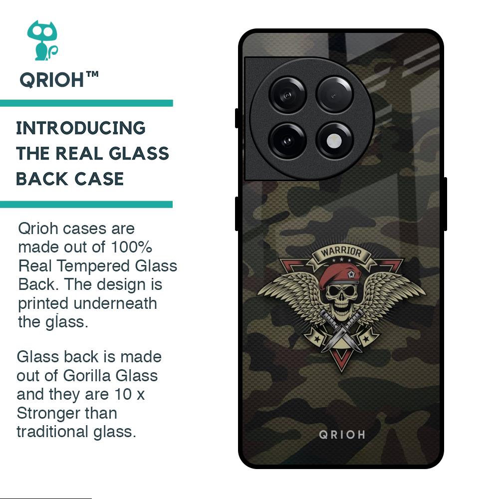 Army Warrior Glass Case for OnePlus 11R 5G