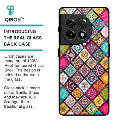 Multicolor Mandala Glass Case for OnePlus 11R 5G