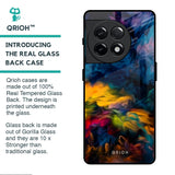 Multicolor Oil Painting Glass Case for OnePlus 11R 5G