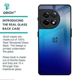 Blue Rhombus Pattern Glass Case for OnePlus 11R 5G