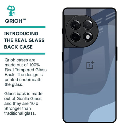 Navy Blue Ombre Glass Case for OnePlus 11R 5G