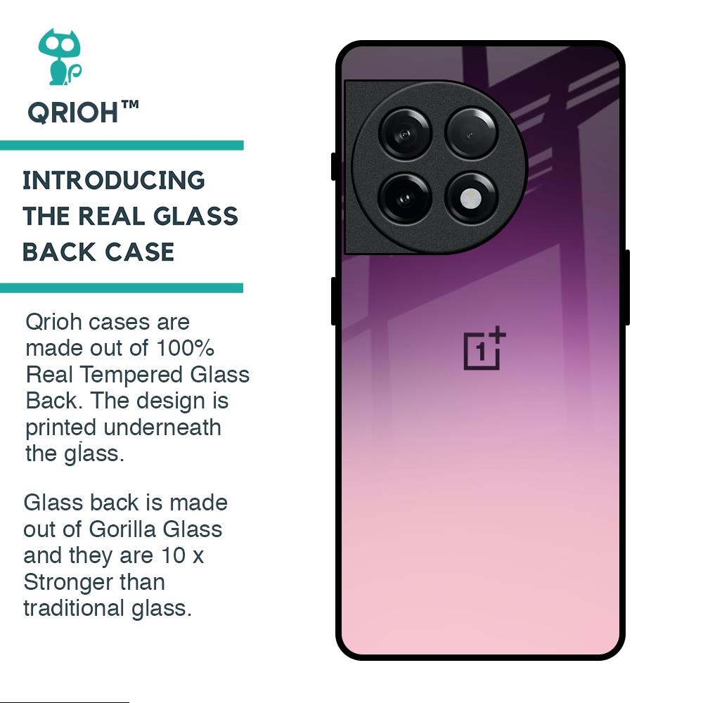 Purple Gradient Glass case for OnePlus 11R 5G