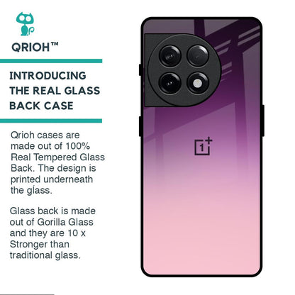 Purple Gradient Glass case for OnePlus 11R 5G