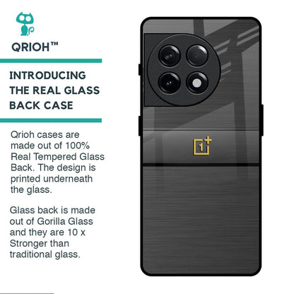 Grey Metallic Glass Case For OnePlus 11R 5G
