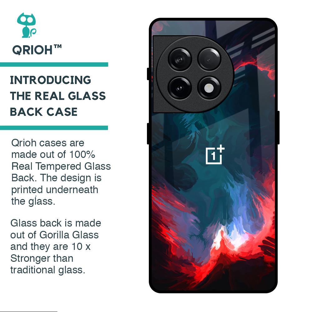 Brush Art Glass Case For OnePlus 11R 5G