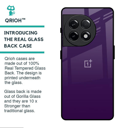 Dark Purple Glass Case for OnePlus 11R 5G