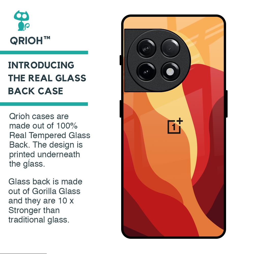 Magma Color Pattern Glass Case for OnePlus 11R 5G