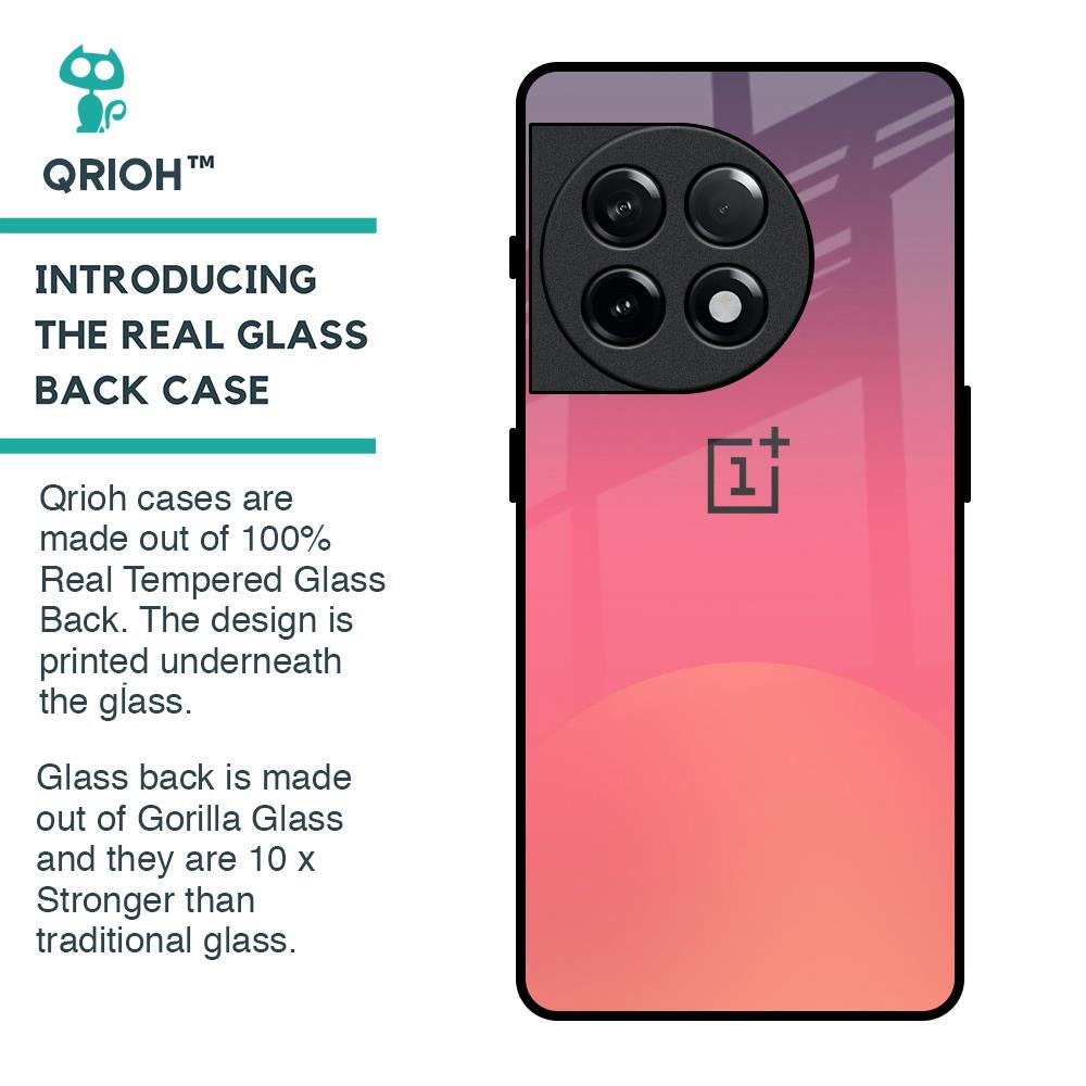 Sunset Orange Glass Case for OnePlus 11R 5G