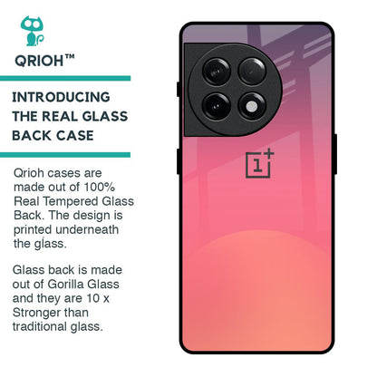 Sunset Orange Glass Case for OnePlus 11R 5G
