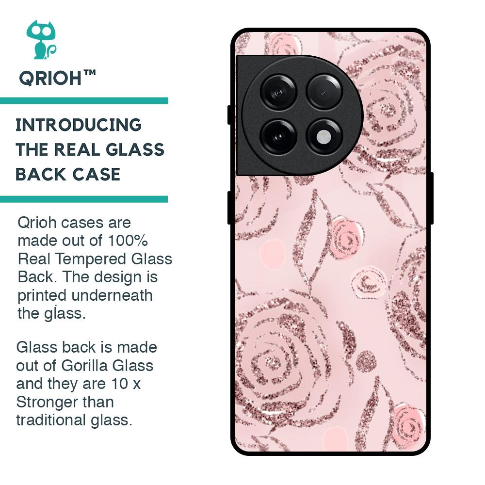 Shimmer Roses Glass case for OnePlus 11R 5G