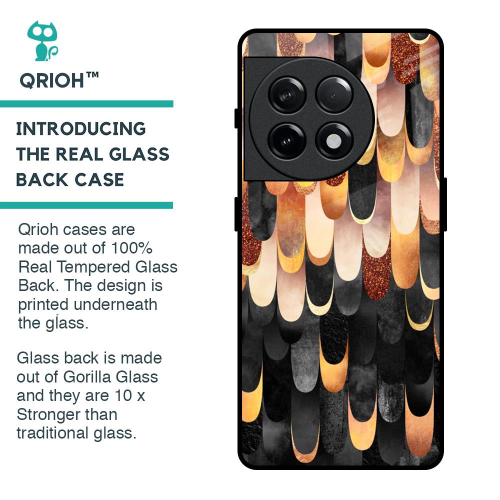 Bronze Abstract Glass Case for OnePlus 11R 5G