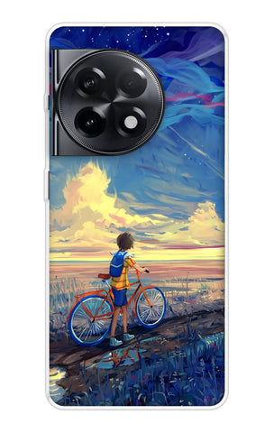 Riding Bicycle to Dreamland OnePlus 11R 5G Back Cover