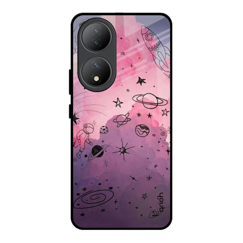 Space Doodles Vivo Y100 5G Glass Back Cover Online